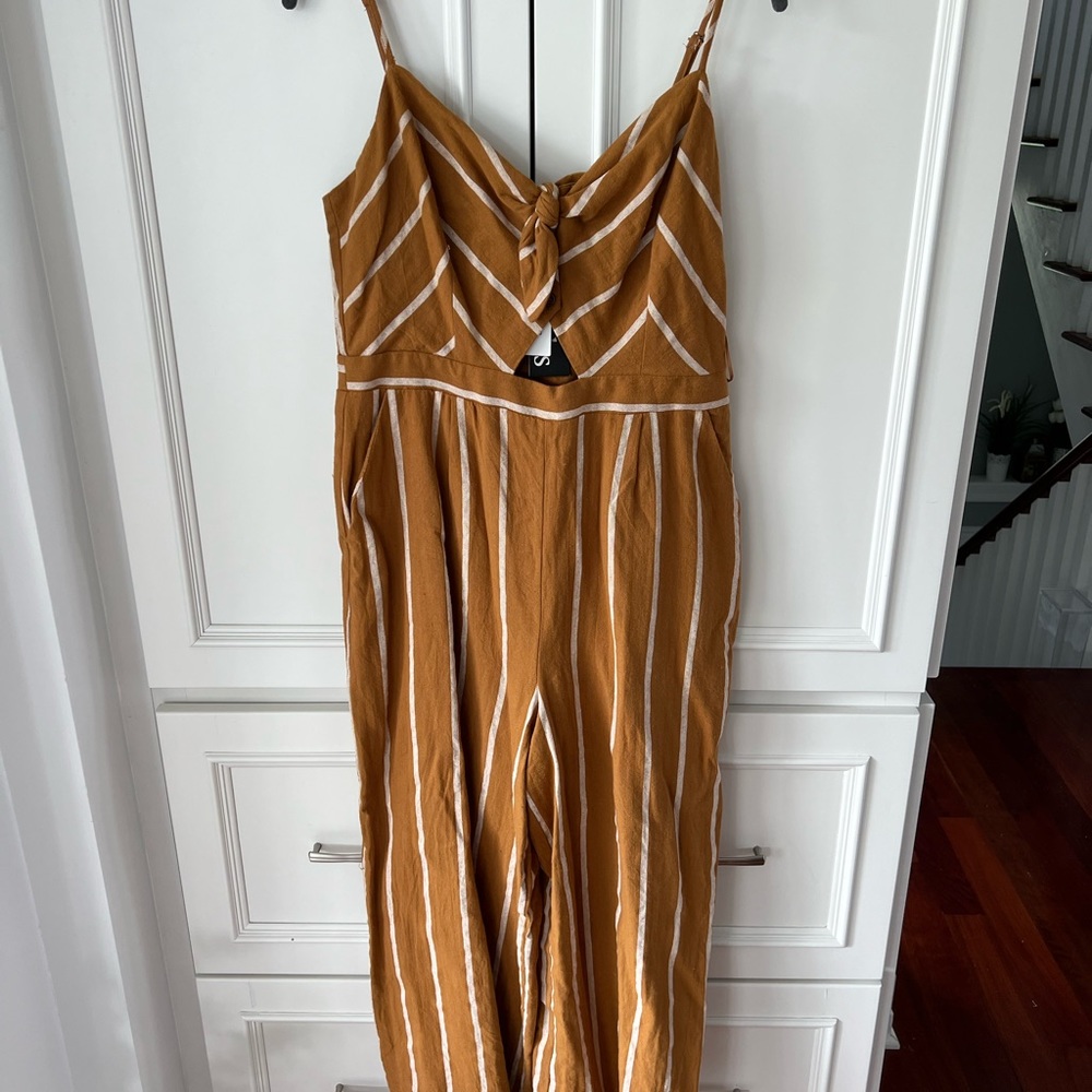 Astr yellow jumpsuit